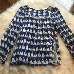 Milly of New York Tops - Milly NY Sailboat Blouse Milly of New York Tops - Milly NY Sailboat Blouse